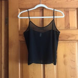 Black chiffon cami from American Apparel